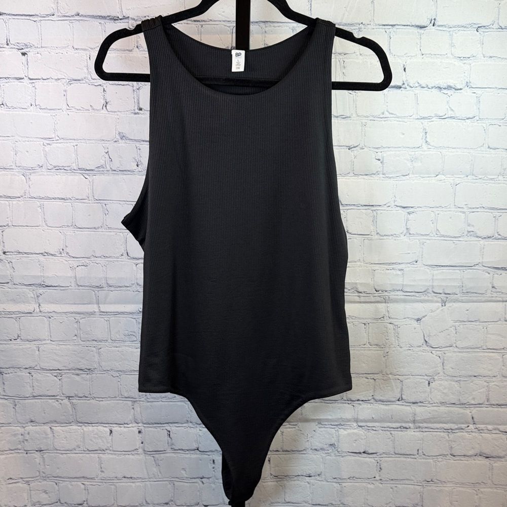 Nordstrom Black Sleeveless Bodysuit Sz Large NWOT